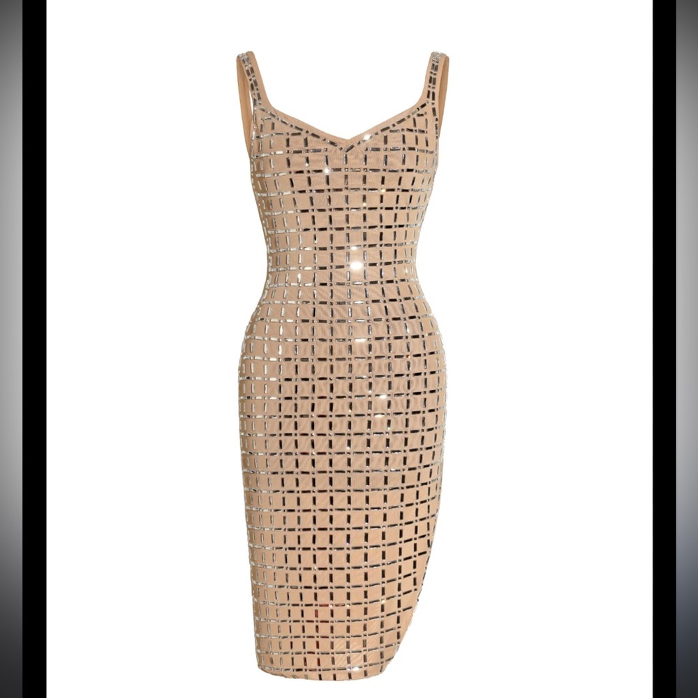 Elegant Tan Women's Dress